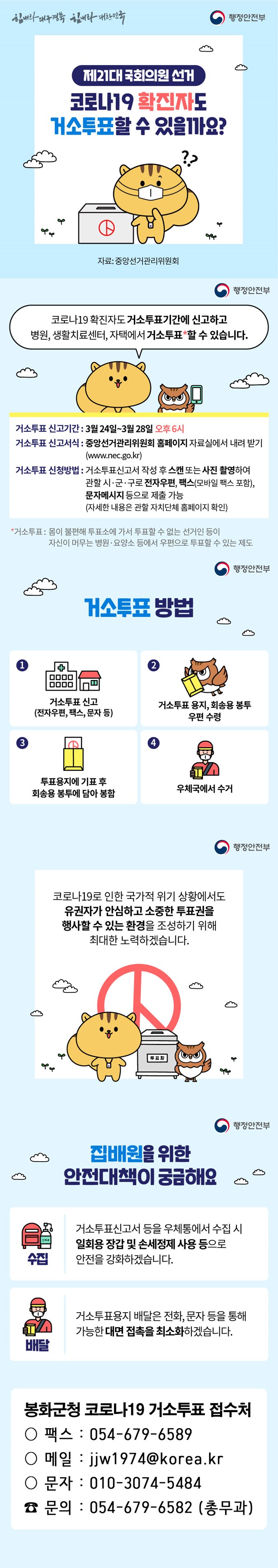 1.코로나19 확진자 거소투표 신고안내